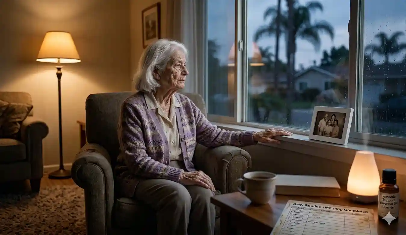 managing sundowning at home for families living with an elderly