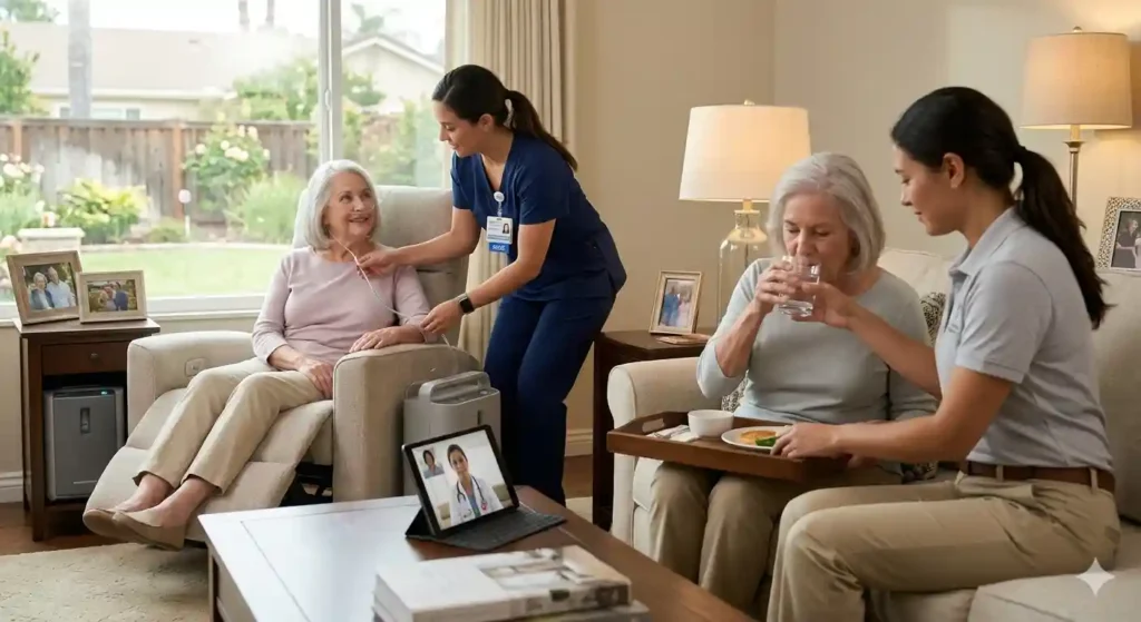 Hospital-at-Home’ Care vs. Traditional Private Duty Caregiving
